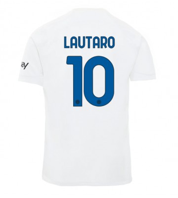 Maillot de foot Inter Milan Lautaro Martinez #10 Extérieur 2023-24 Manches Courte